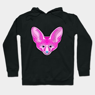 cute bat eared fox face Hoodie